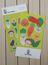 Feuille d'autocollants 'Légumes'