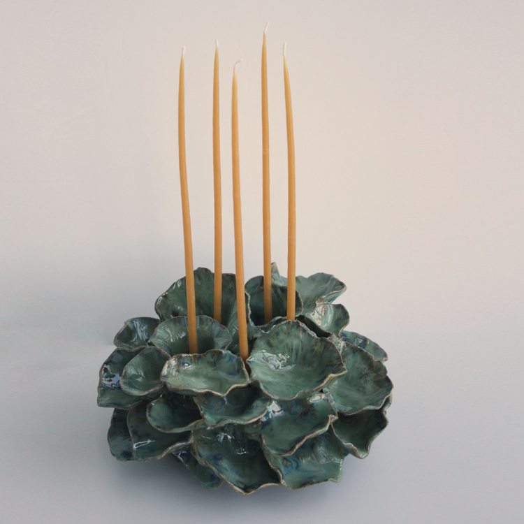 Green Coral Chandelier