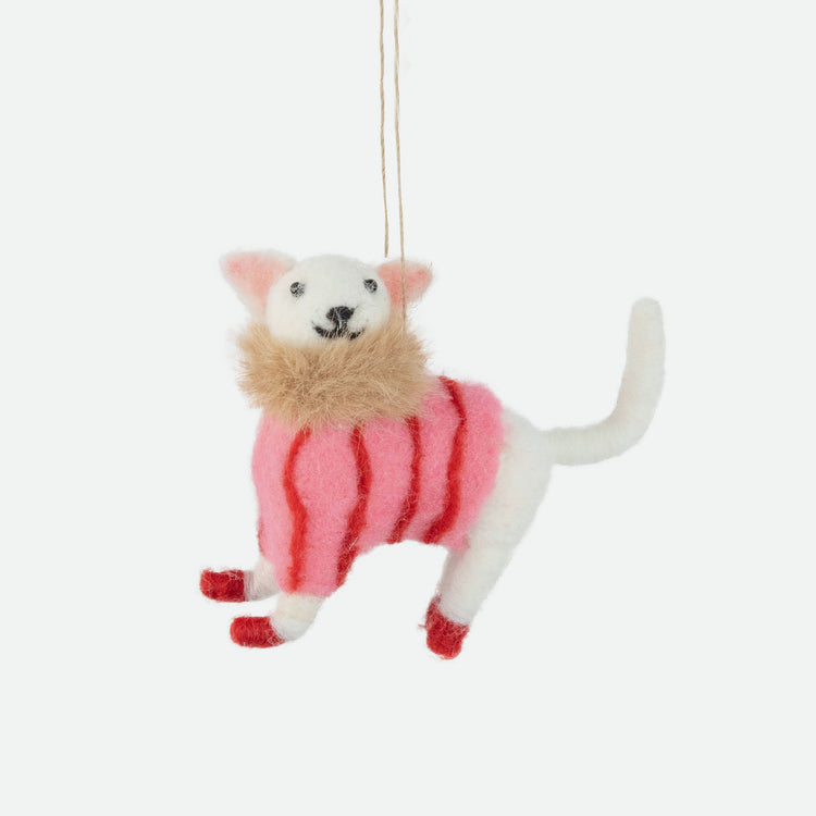 Felt Cat Fur Ornament