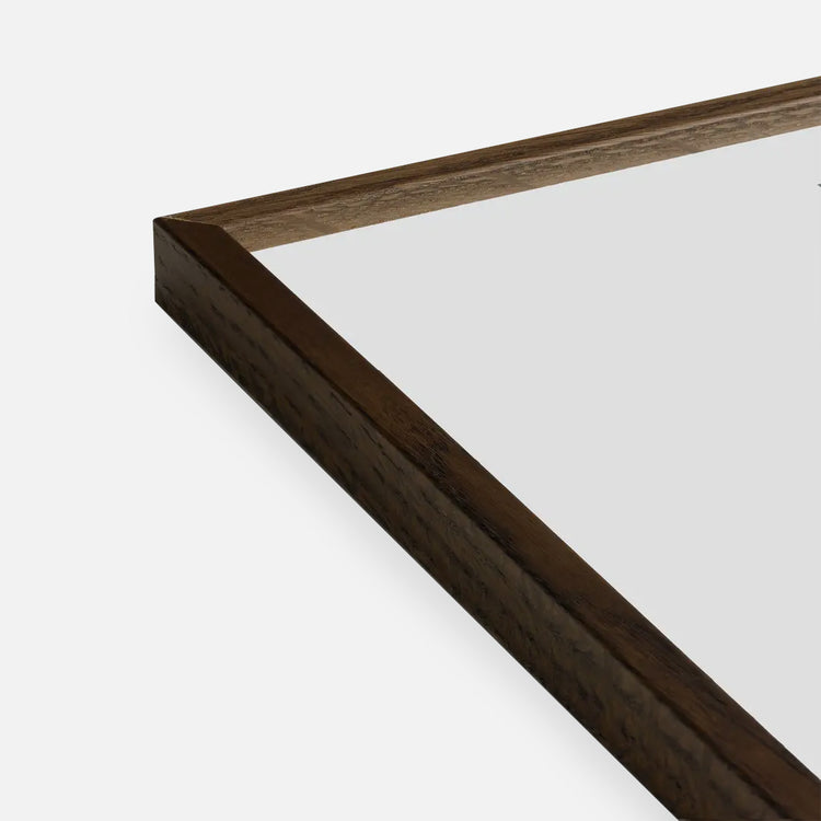 Cadre chêne foncé et plexiglas [50x70cm]
