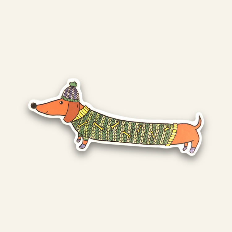 Autocollant Chien Saucisse