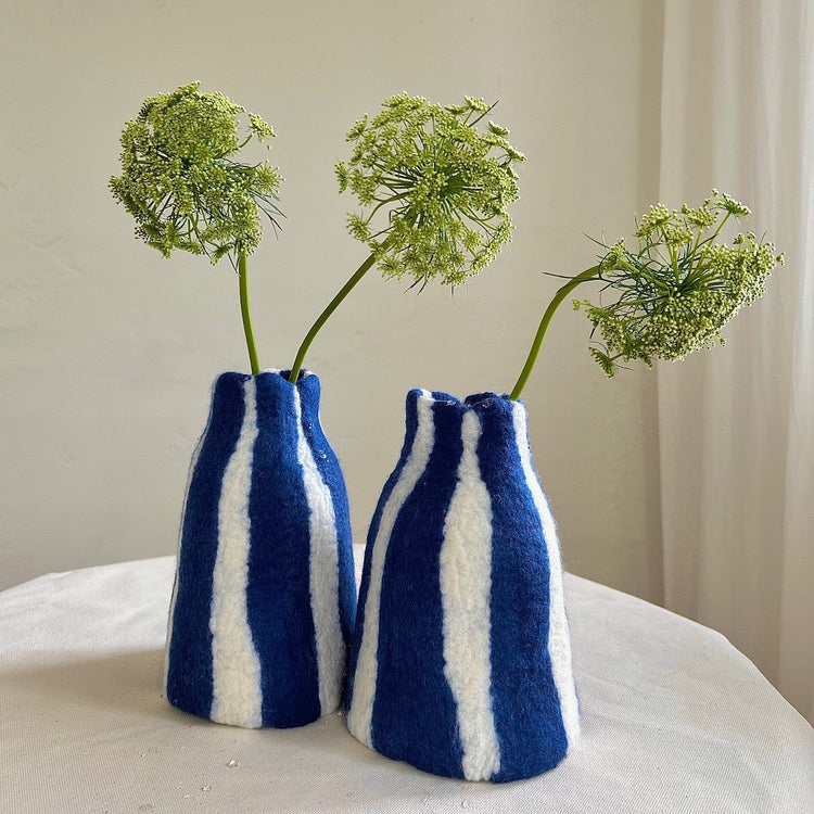 Vase Cirque marine en merinos