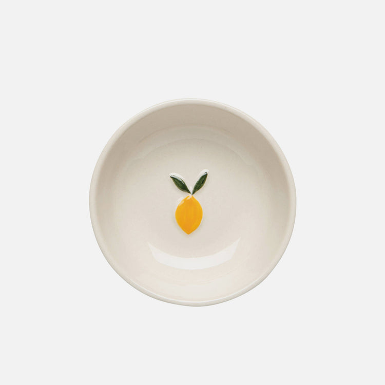 Petite assiette en relief Citron