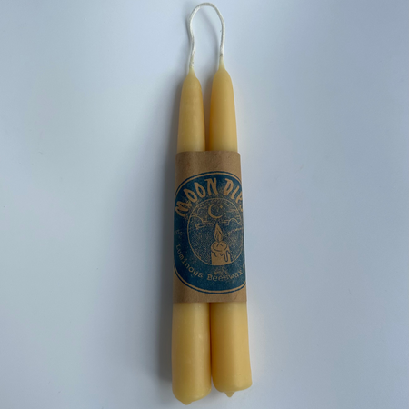Duo de bougies classiques en cire d'abeille [8po]