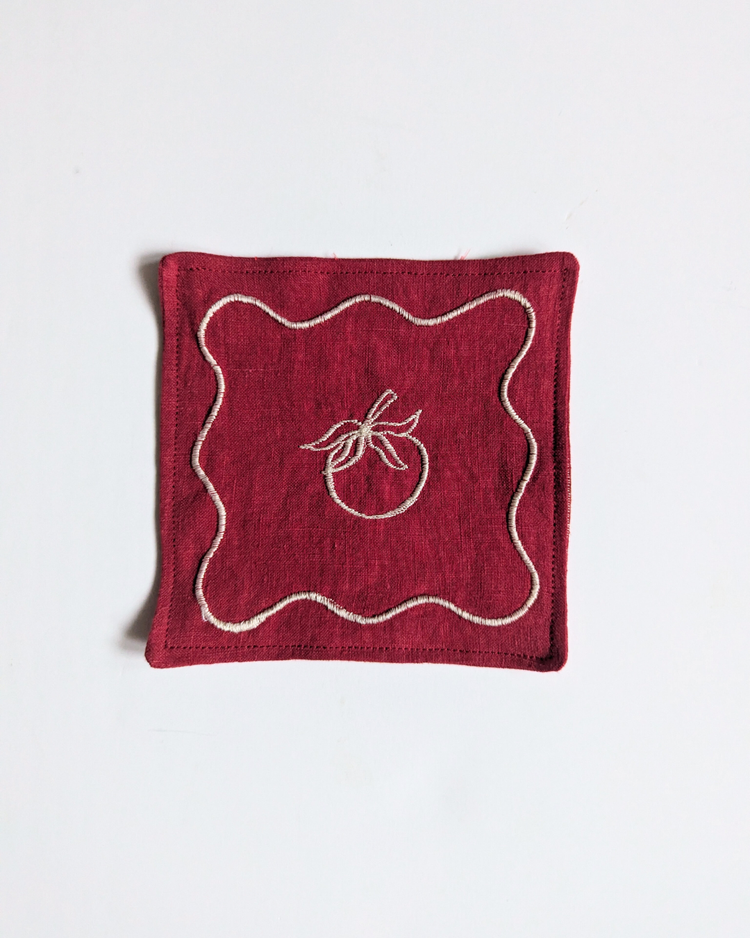 Embroidered coaster [various designs]