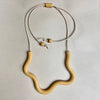 Organic ochre necklace