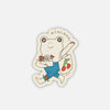 Autocollant Grenouille Shopping