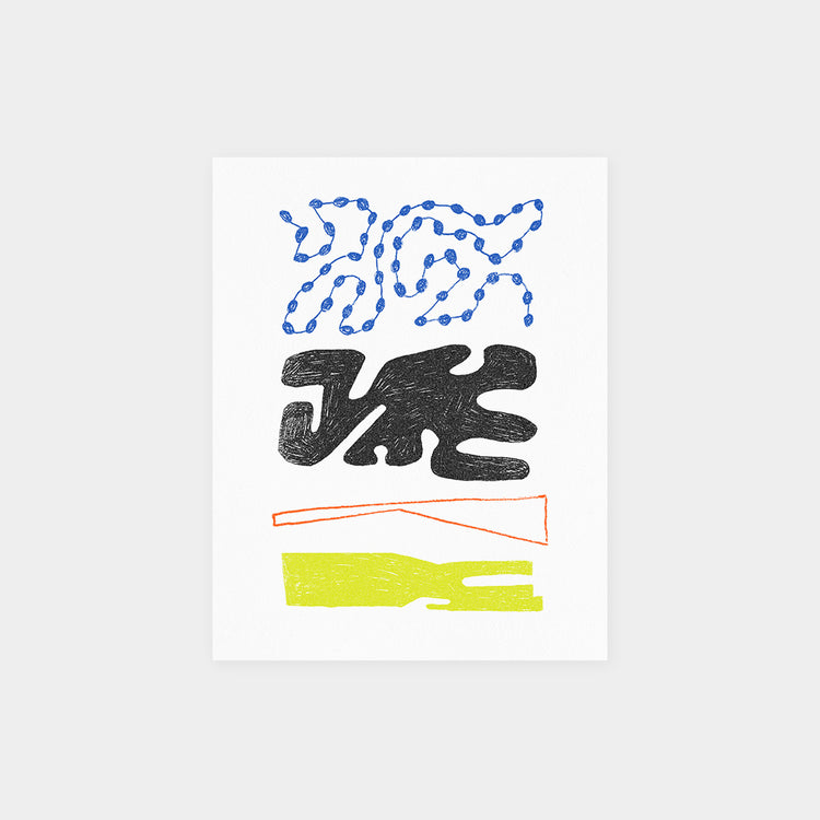 Affiche risographie 'Le Rivage'