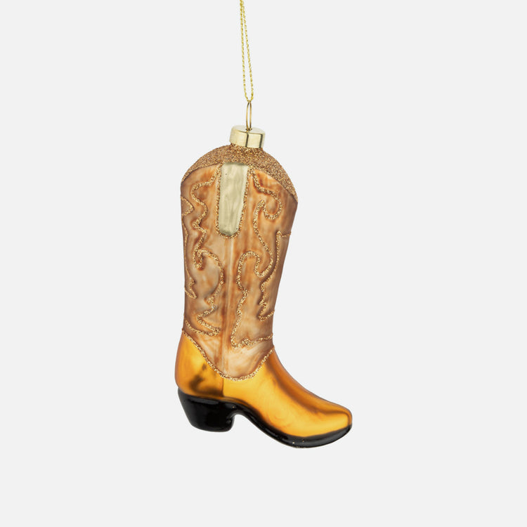 Ornement botte de cowboy