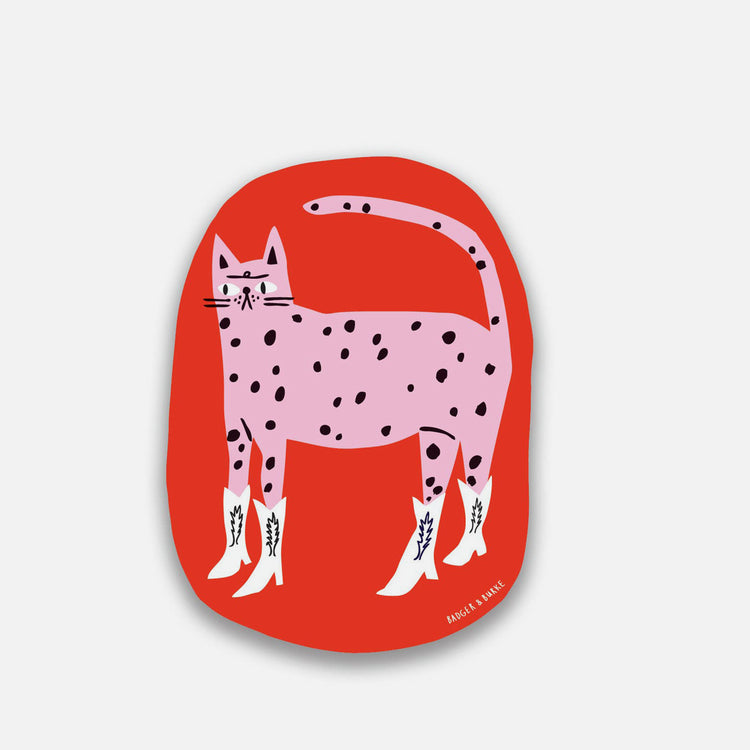 Autocollant Cowboy Kitty