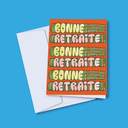 Carte de souhaits 'Bonne retraite Trippy'