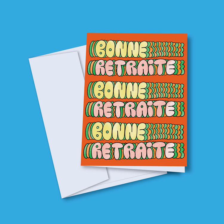 Carte de souhaits 'Bonne retraite Trippy'
