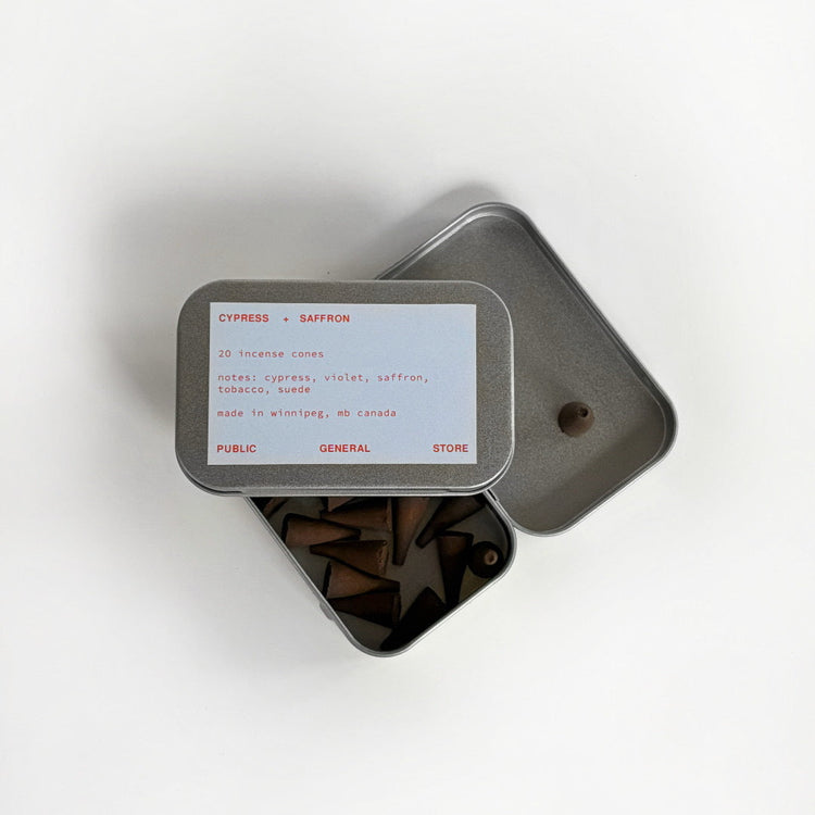 Ensemble de cônes d'encens Cypress Saffron