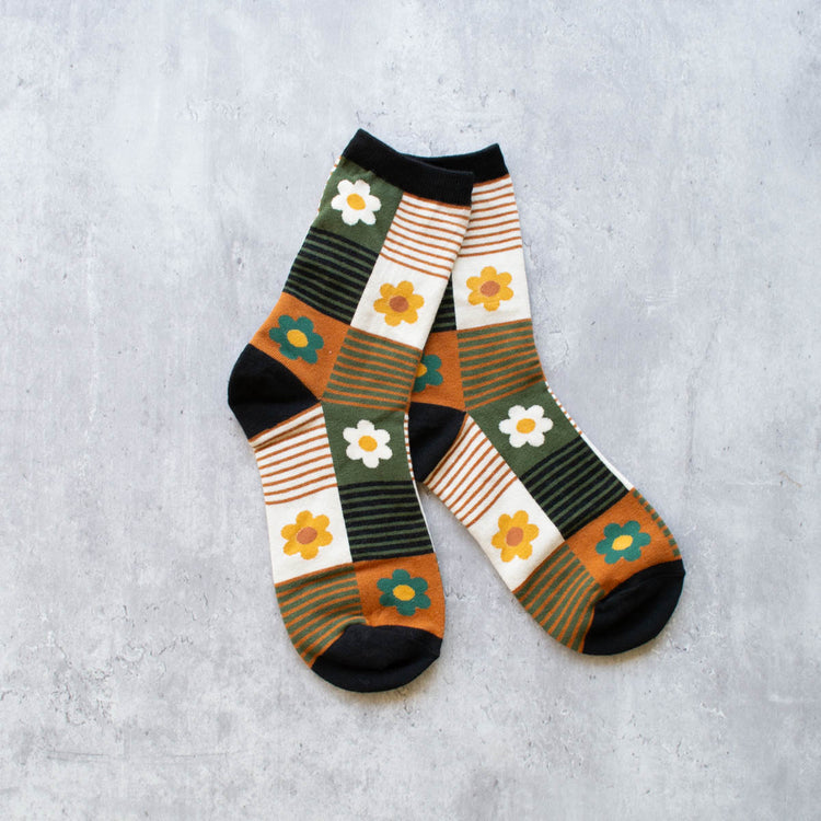 Chaussettes à rayures Daisy