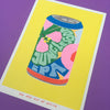 Affichette risographie 'Can of Jungle Soda Ipa'