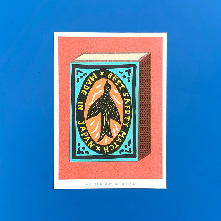Affichette risographie 'Best Safety Matches'