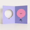 Carte de souhaits Ballon d'anniversaire