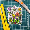 Autocollant Rainbow Flowers Cat Pride
