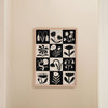 Affiche 'Black and White Flowers'