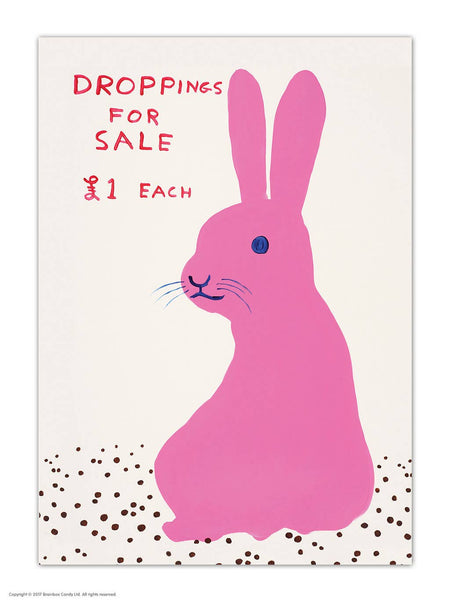 Carte postale 'Droppings For Sale'
