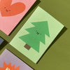 Mini carte de souhaits Sapin cute