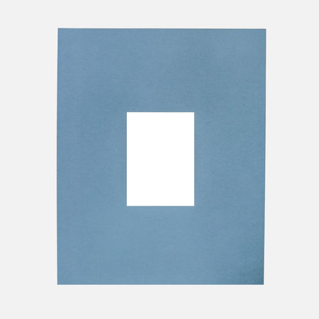 Passe-partout bleu 16x20po  [Ouverture 5x7po]