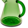 Green glass oil cruet