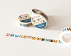 Ruban Washi Visages Chats Colorés