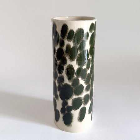 Vase dalmatien vert