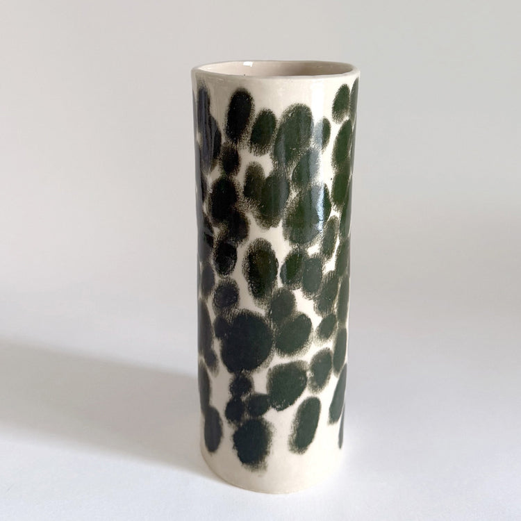 Vase dalmatien vert