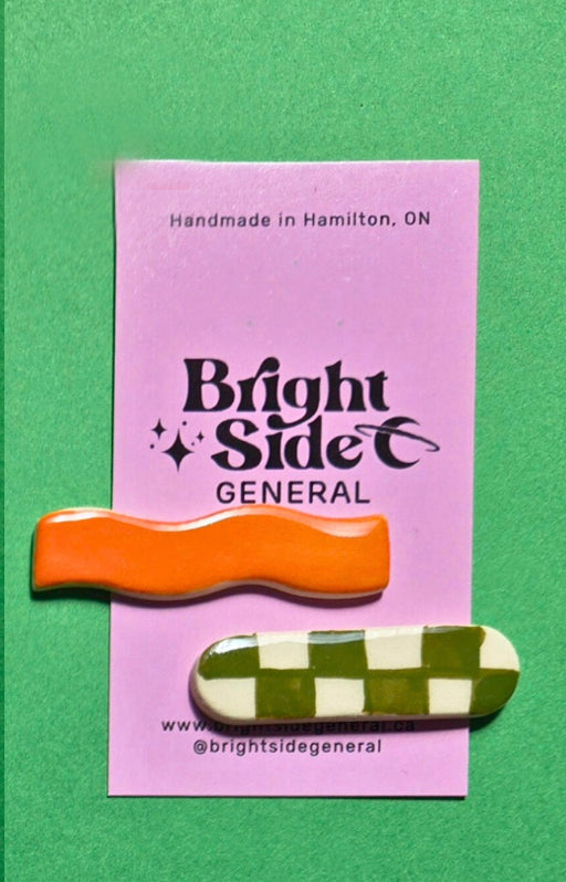 Lot de 2 pinces à cheveux en céramique [modèles variés]