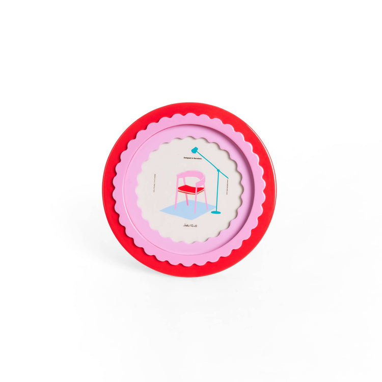 Cadre rond Festons [4 x 6po]