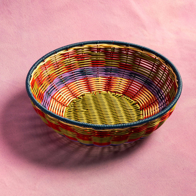 Maegen Woven Bowl - Red/Olive
