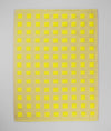 Yellow square dish towels