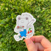 Autocollant Grenouille Shopping