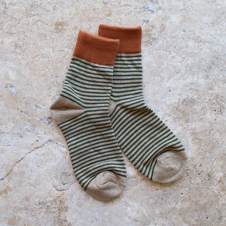 Gray striped socks 