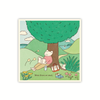 Autocollant Grenouille amoureuse des livres