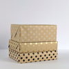 Roll of white polka dot kraft wrapping paper 30ft