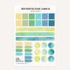 Feuille d'autocollants Étiquettes [couleurs variées]