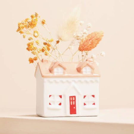 Petite maison vase en céramique