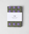 Purple square dish towels