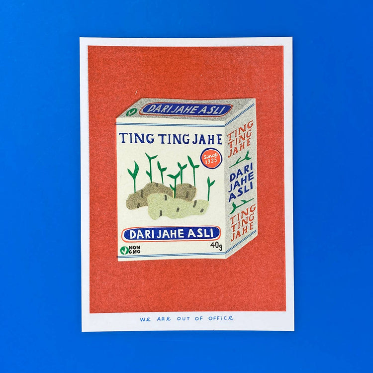 Affichette risographie 'Box of Ting Ting Candy'