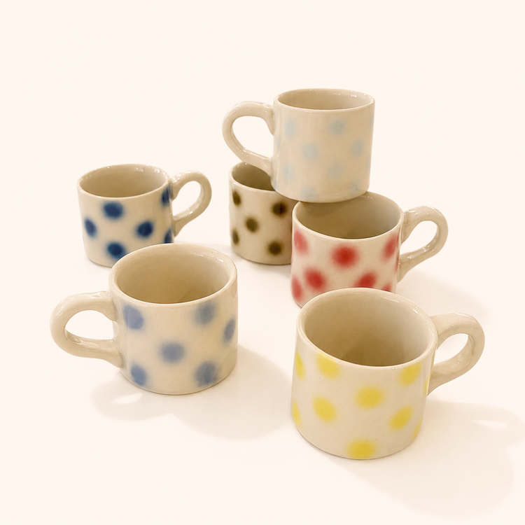 Tasse espresso picots [couleurs variées]