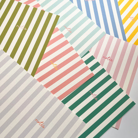 Striped notebook [varied colors] 