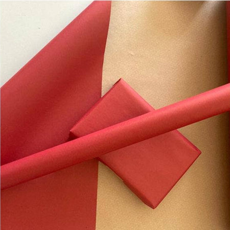 Rouleau d'emballage kraft rouge 12pi