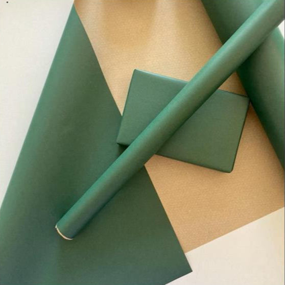 Rouleau d'emballage kraft vert 12pi