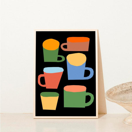 'Colorful cups' poster