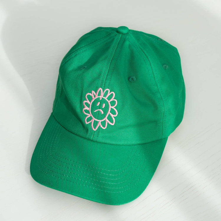 Casquette 'Silly Flower' verte