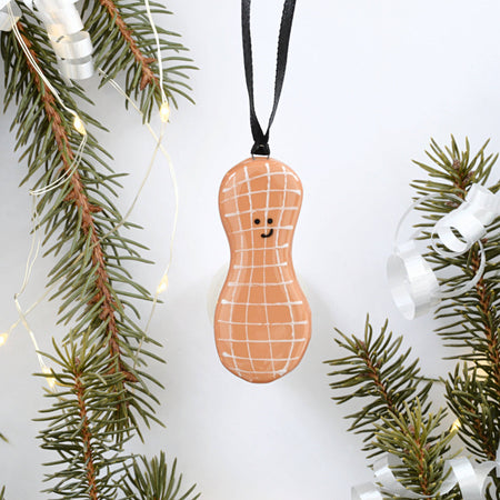 Peanut Glass Christmas Ornament