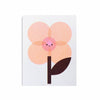 Small Cherry Blossom risograph card / poster